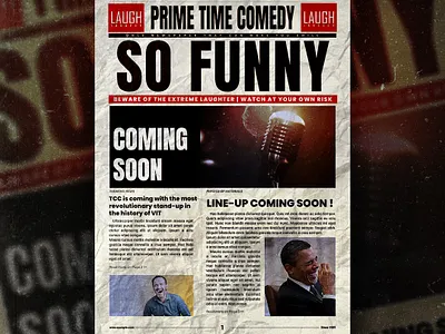 Newspaper (from scratch) design graphic design photoshop poster