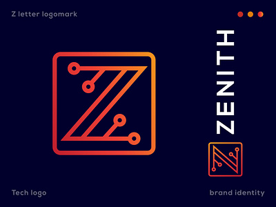Concept : Zenith - Logo Design (Unused) brand identity tech logo technology