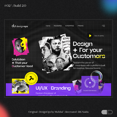 Agency Landing Page - Replica homepage ui