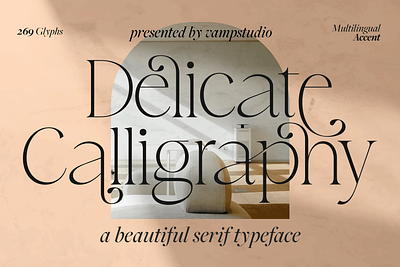 Delicate Calligraphy Modern Display Serif branding design elegant font font font awesome font design font family fonts logo modern font serif serif font ty typeface