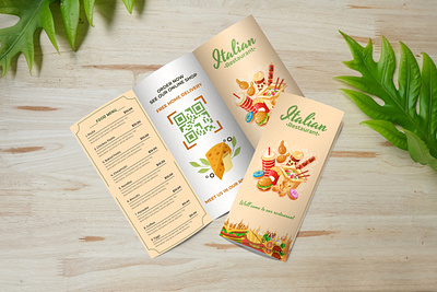 FOOD TRI-FOLD TEMPLATE animals beauty branding design flyer flyers illustration logo travel ui