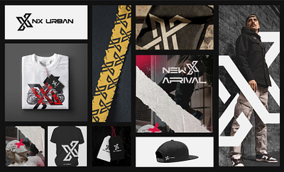 NX Urban Clothing Logo Design clothing design fashion logo streetwear urban