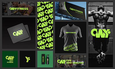 QWY Fitness Logo Design branding clothing design fashion fitness hardwork logo muscle streetwear urban