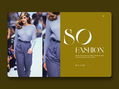 Layout in Figma for fashion show design figma landing layout ui ux