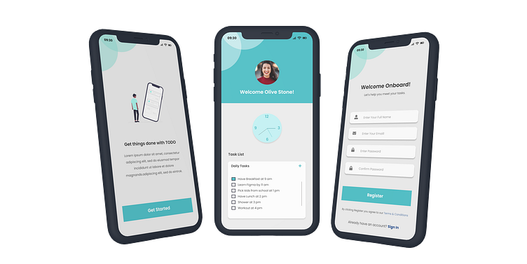 To-do list mobile application mockup by Maham Zehra Naqvi on Dribbble