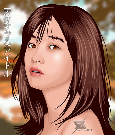 Vector Art Kanna Hashimoto fanart graphic design illustration vector