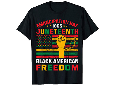 Emancipation Day 1865,Juneteenth T-Shirt Design. bulk t shirt clothing custom shirt design custom t shirt custom t shirt design design illustration merchbyamazon shirt design t shirt design teespring trendy t shirt typography t shirt typography t shirt design ui vintage t shirt