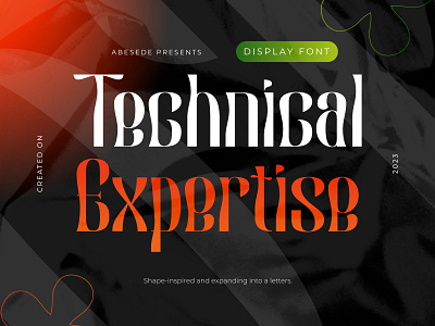 Technical Expertise graphic design technical expertise type design typeface typography