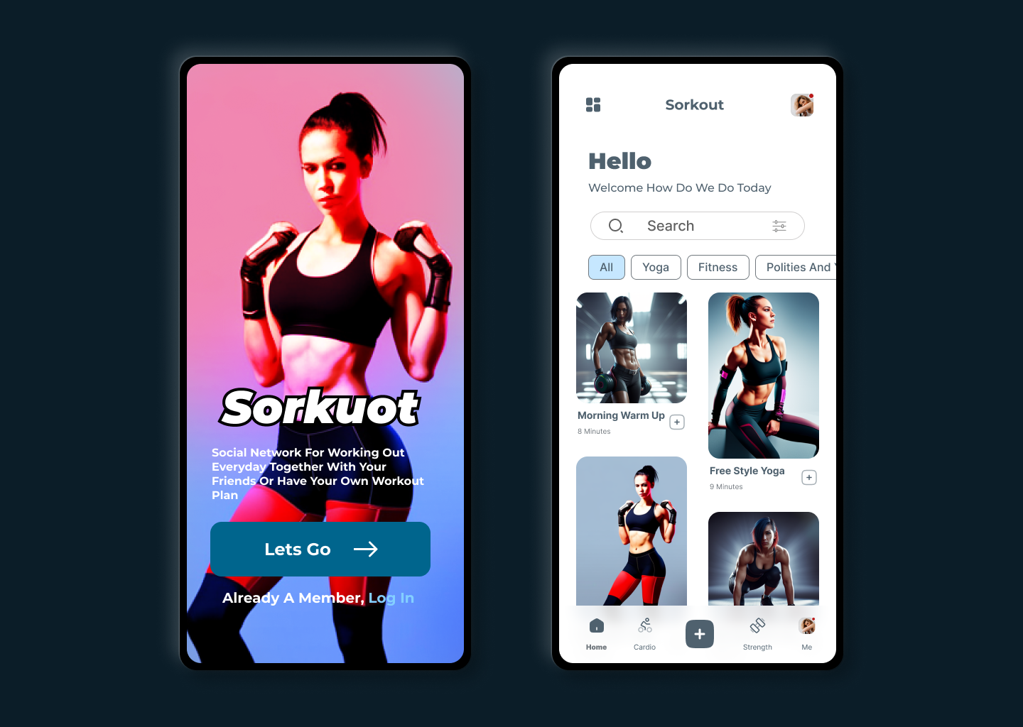daily UI design challenge day 57 a guided exercise app by ghafar ...