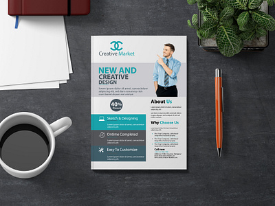 corporate flyer design newsletter