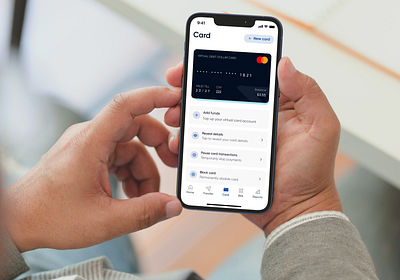 Card flow of a Fintech app branding card design fintech graphic design payment ui ux