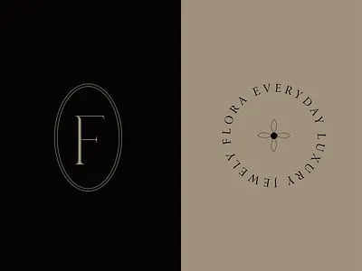 Flora Luxury Logo Brand Design branding conscious design conscious logo design elevated logo graphic design illustration jewelry branding jewelry logo logo vector
