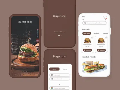 Food Ordering App-Burger spot #dailyui dailyui ui