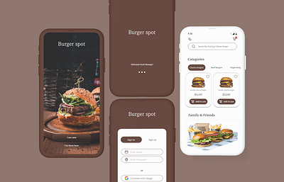 Food Ordering App-Burger spot #dailyui dailyui ui