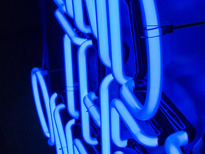 Neon Detail blue neon neon light neon sign