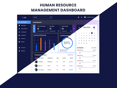 HR Dashboard admin dashboard calender dark mood dashboard figma good design hr dashboard hrms light mood prototype statistics ui uis uiux user experience user interface ux web web design web page