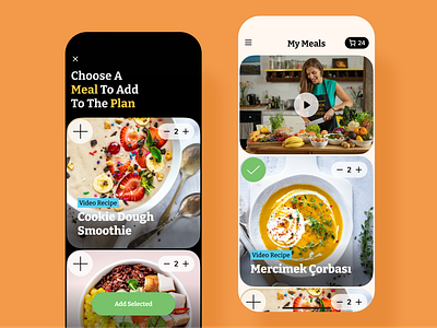 Meal Planning (Cooking) App app cook cooking cooking app design ios iphone kitchen meal plan meal planning mobile mobile designer recipe recipes ui