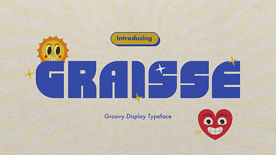 Graisse Groovy Display Typeface | FREE DEMO font font design