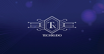 Innovation Through Technology | TechXudo Logo branding design graphic design illustration logo typography vector