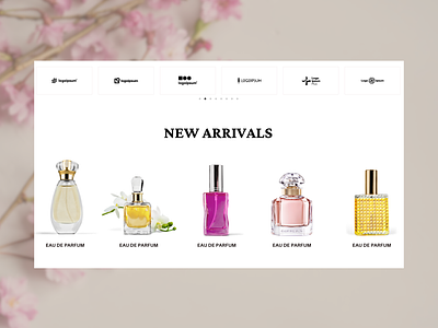 New Arrivals | Perfume shop design ecommerce illustration logo perfume website