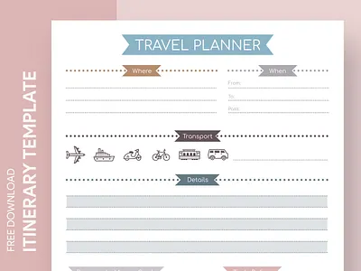 Cute Itinerary Free Google Docs Template cute design docs document free google docs templates free template free template google docs google google docs itinerary ms print printing program route schedule template templates timeline word