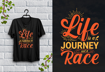Life is Journey Not A Race Typography T-Shirt Design branding clothing designer fashion graphic graphic design illustration inspirational motivational positive quotes t shirt t shirt t shirt design t shirt graphic t shirt print tshirts typography typography elements typography poster typography quotes