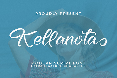 Kellanota - Modern Script Font abc