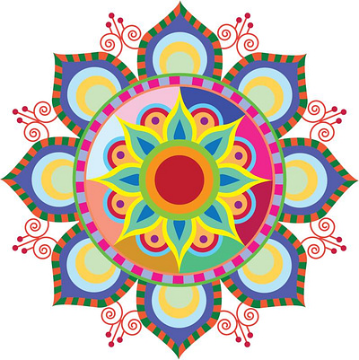 Mandala graphic design illustration