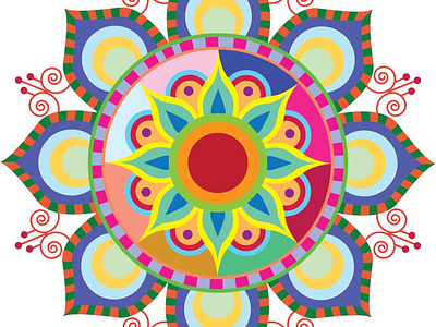 Mandala graphic design illustration