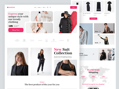 Website e Commerce - Fashion clean design ecommerce fashion landingpage magazine marketplace minimalist outfit style ui ui design uidesign ux uxdesign web fashion website womanstyle women