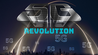 5G Revolution Post Design graphic design network post design