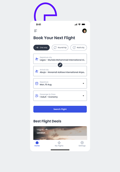 Day 68 of 100 Daily UI - Flight Search app design graphic design ui ux