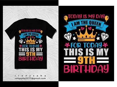 Birthday t-shirt design vector || Birthday T-shirt || rronysaha animation birthday crown birthday lettering birthday t shirt birthday t shirt for boyfriend branding happy birthday happy brithday illustration inspirational quotes kids t shirt design mobile print product design rronysaha t shirt t shirt design t shirt graphics t shirt print typography web design