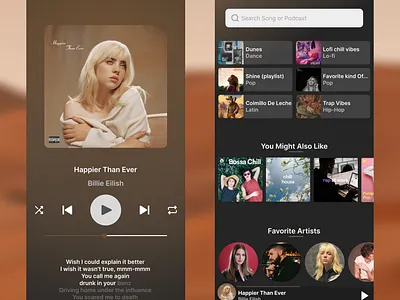 Music Player App Design app design musicplayerapp musicplayerui ui ui ux design uimusicapp