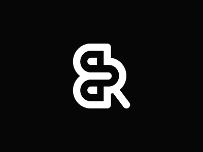 Letter br monogram logotype