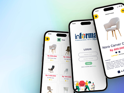 Redesigned UI for Informa Mobile App app branding cleandesign design illustration logo redisign typography ui ux vector