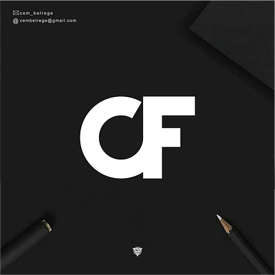 monogram CF 3d animation branding design graphic design icon illustration logo motion graphics typography ui ux vector