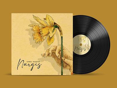 Nargis album cover album art graphic design illustration