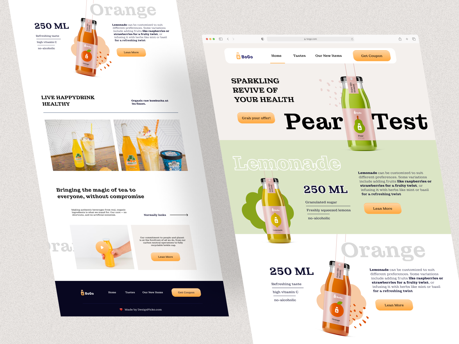 Healthy Juice Product Landing Page Design By Ashikur Rahman For Design