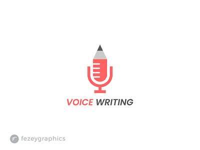 Voicewriting logo design artwork branding combination design graphic design illustration logo logodesign logomark minimalist pen podcast typography vector voice