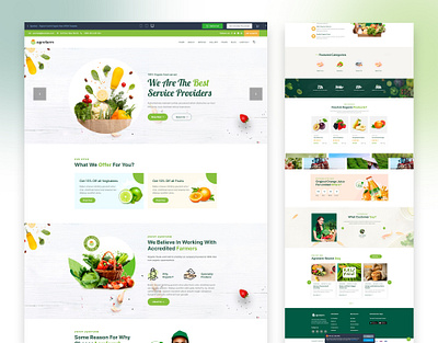 Organic Food & Organic Store HTML5 Template animation bar burger cafe cooking delivery ecommerce food graphic design menu met modern motion graphics multipurpose order organic pizza reservation responsive restaurant