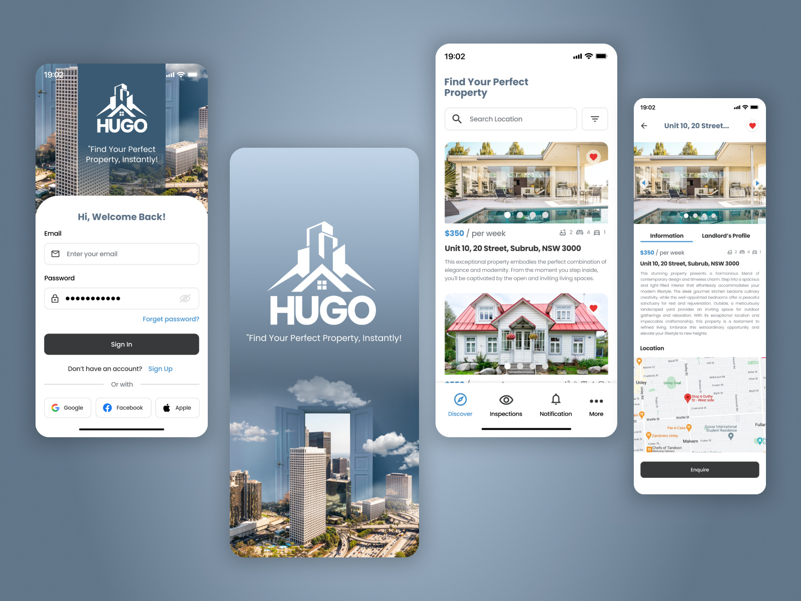HUGO Real Estate App by Maduranga Kodithuwakku on Dribbble