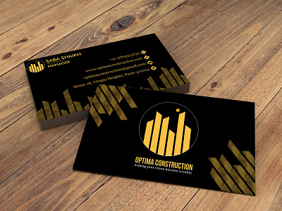 Construction Agency Business card branding business cards coreldraw design graphic design vector