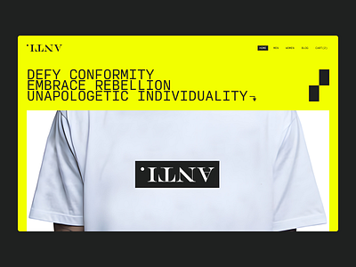 Anti. - Homepage concept graphic design homepage streetwear ui website yellow