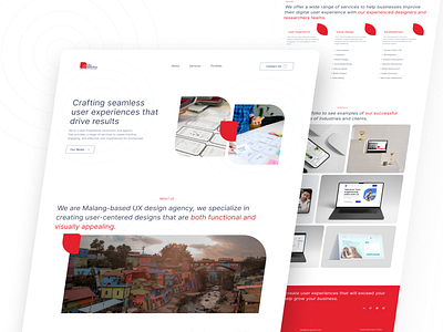 Duringworks landing page agency app branding clean design landingpage ui web