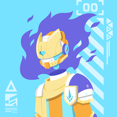 VIRTUE character design good illustration robot vector