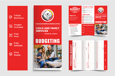 Budgeting Trifold Brochure Design annual report arshunno bifold brochure brochure design catalogue company profile design graphic design logo nonprofit tri fold tri fold tri fold brochure tri fold brochure vector