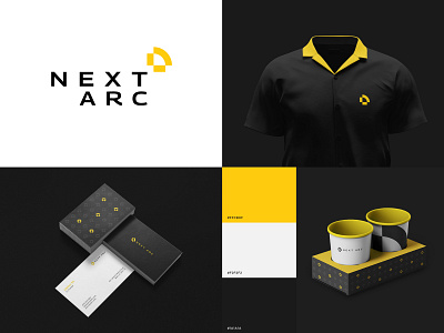 Next Arc Brand Identity app brand identity branding business creative logo design flat graphic design illustration lettermark logo logo design logotype mdoern logo minimal logo trending ui vector