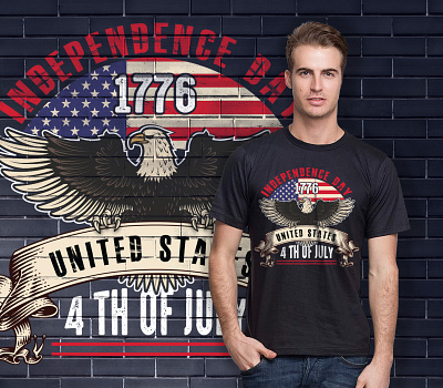 4th of July Independence Day T-shirt Design 4th 4th of july tshirt design america celebration design freedom graphic design holiday independence independence day international retro shirt shirt design t shirt t shirt design tshirt us vintage