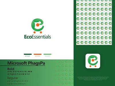 E-letter logo design, Eco, Green, Leaf logo, online store logo app logo brand design branding clean e letter eco ecommerce gradient green icon leaf logo logodesign minimal modern popular store